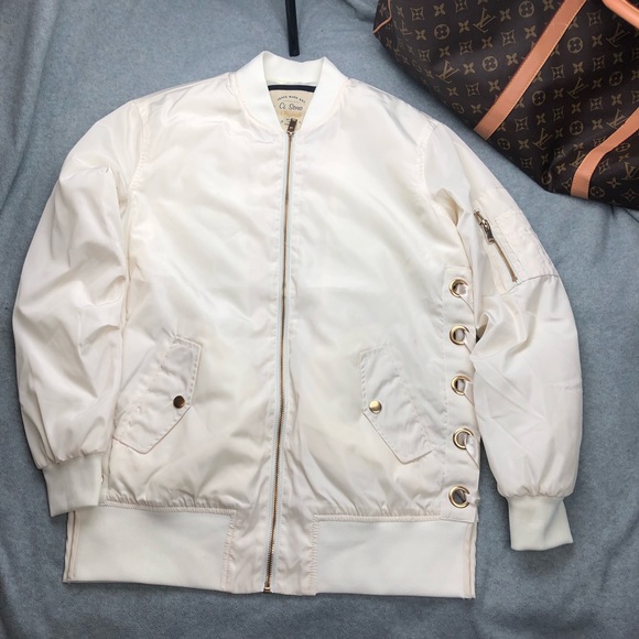 CI SONO Women Medium Jacket Off White Gold Off White Open Sides. - Picture 11 of 12